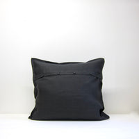 Charcoal linen cushion