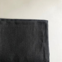 Charcoal linen cushion