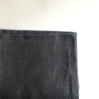 Charcoal linen cushion