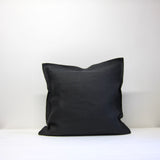 Charcoal linen cushion