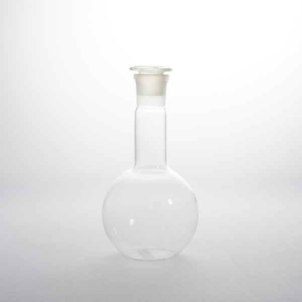 Clear glass chemistry bottle
