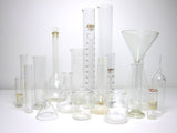 Clear glass apothecary bottle