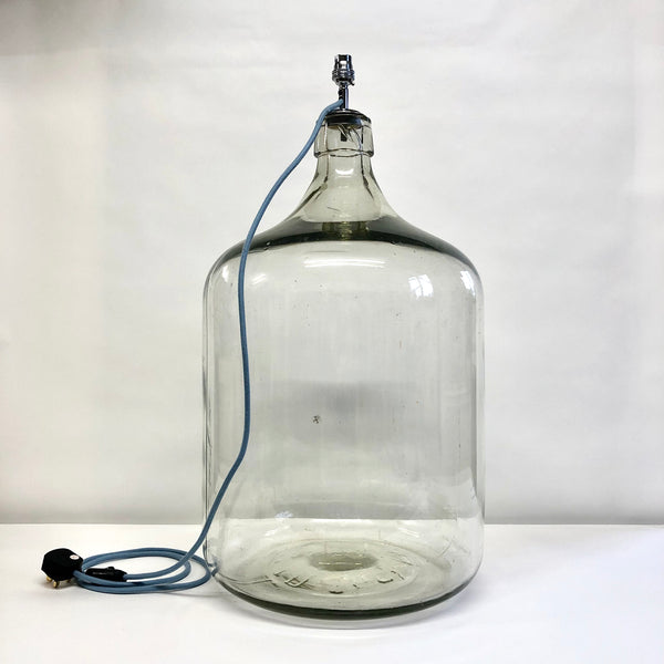 Large clear Carboy lamp base