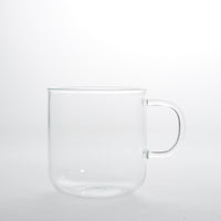 Clear glass mug