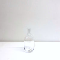 Clear glass vase