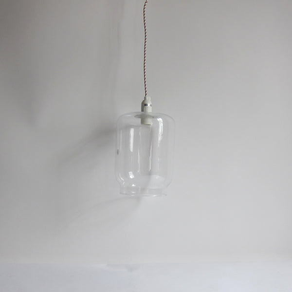 Clear glass pendant light