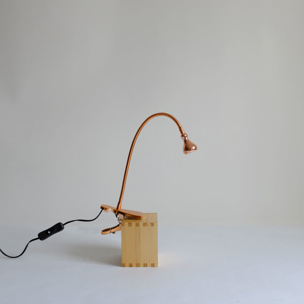 Copper adjustable clamp light