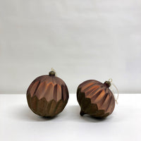 Copper hanging decorations: Pair