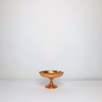 Copper pedestal dish