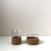 Cork + glass storage cannister