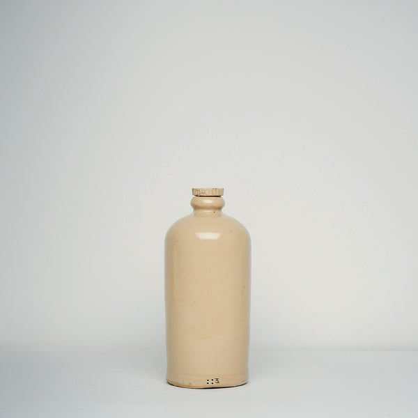 Stoneware glazed bottle