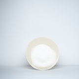 Cream stoneware plate