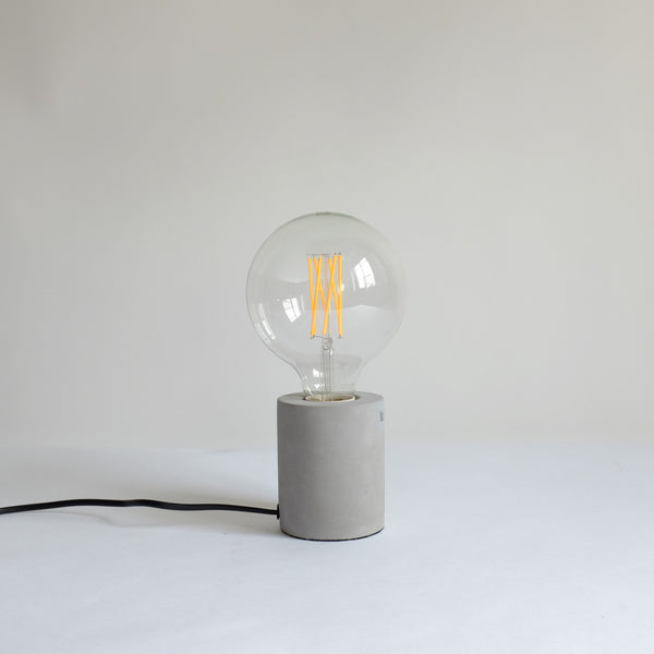 Concrete lamp base