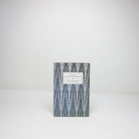 Graphic blue cloth books