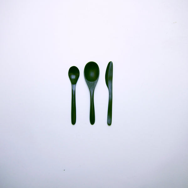 Black wood cutlery