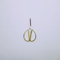 Brass wide decorative handled garden scissors