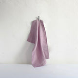 Lilac linen damask hand towel