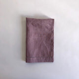 Lilac linen damask hand towel