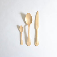 Decorative balsa wood cutlery