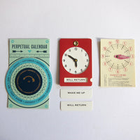 Calenders & clocks: assorted