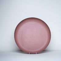 Large dusty pink metal tray