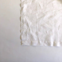 Large white fine linen napkin