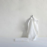 Large white fine linen napkin