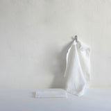 Large white fine linen napkin