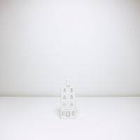 Fine white porcelain tea light holder