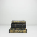 Four vintage black books