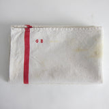 Vintage GB initial linen tea towels