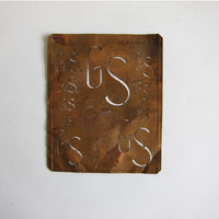 Vintage box of various stencils