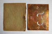 Vintage box of various stencils