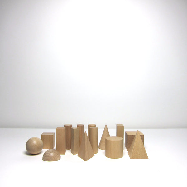 Geometric wood model set