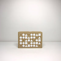 Geometric wood model set