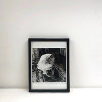 Girl over mirror wall art