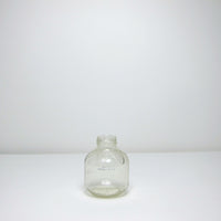 Round glass bottle