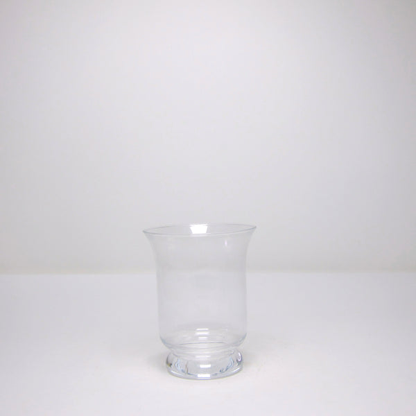 Glass hurricane vase