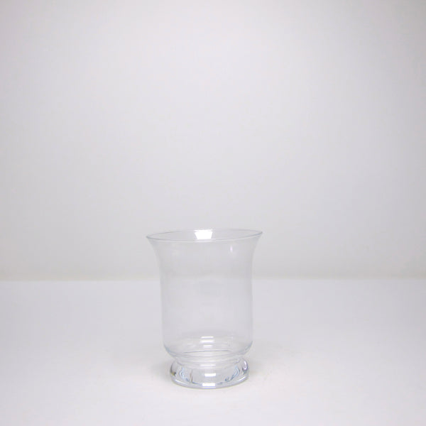Glass hurricane vase