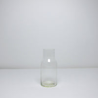 Short glass cylinder vase