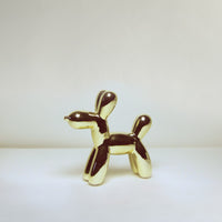 Gold glass bubble dog