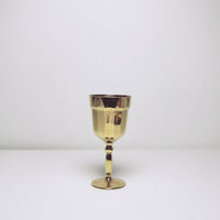 Gold wine glass
