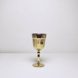 Gold wine glass