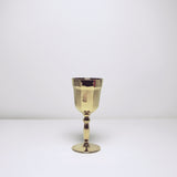 Gold wine glass