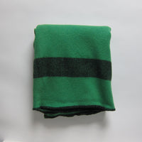 Vintage green wool blanket