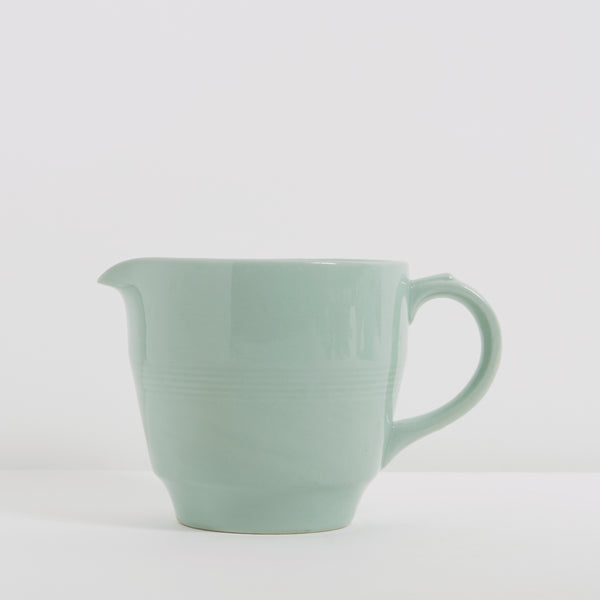Green ceramic jug