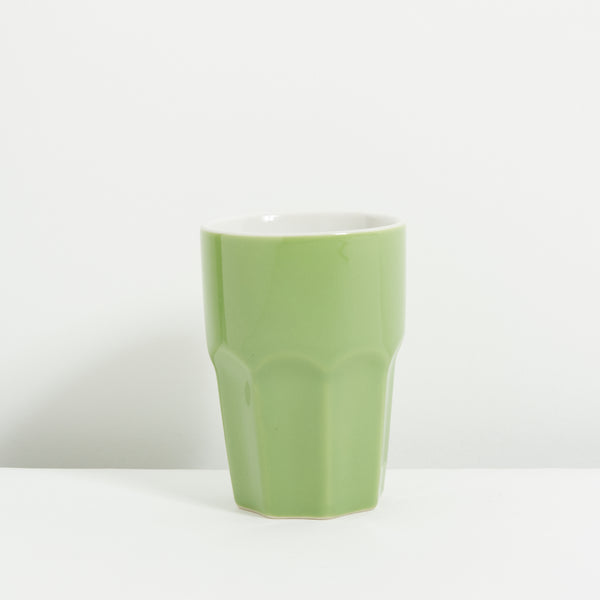 Green ceramic espresso cups