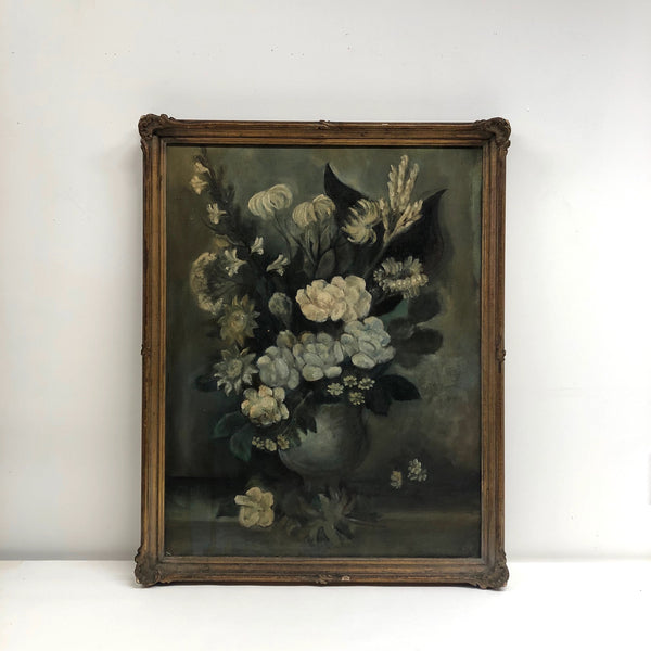 Vintage painted flowers