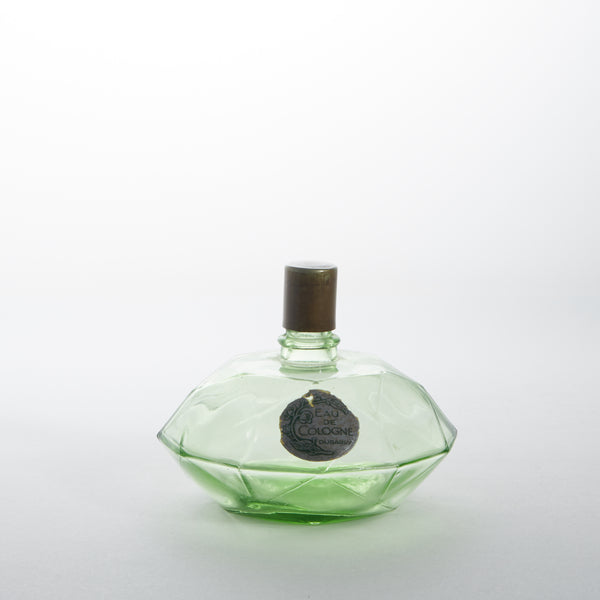 Vintage green perfume bottle