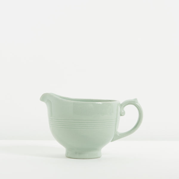 Green ceramic jug